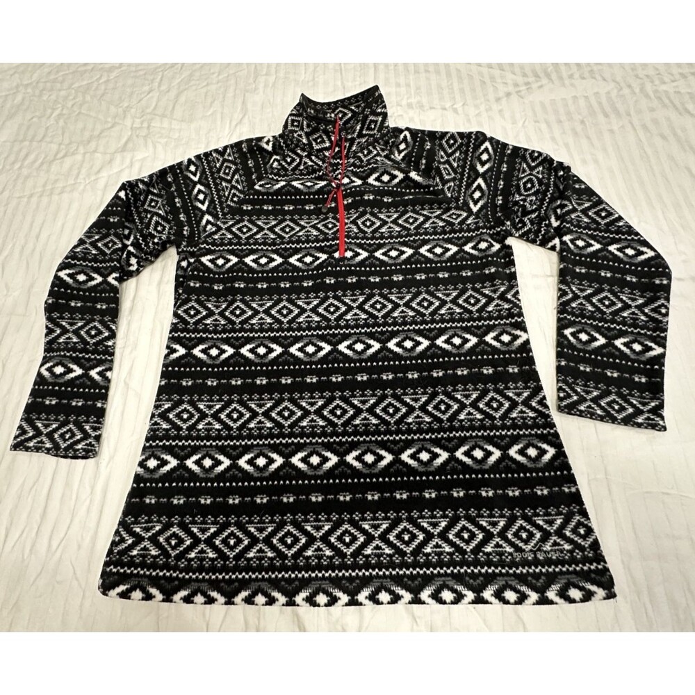 EDDIE BAUER WOMENS FLEECE 1/4 ZIP PULLOVER SIZE L